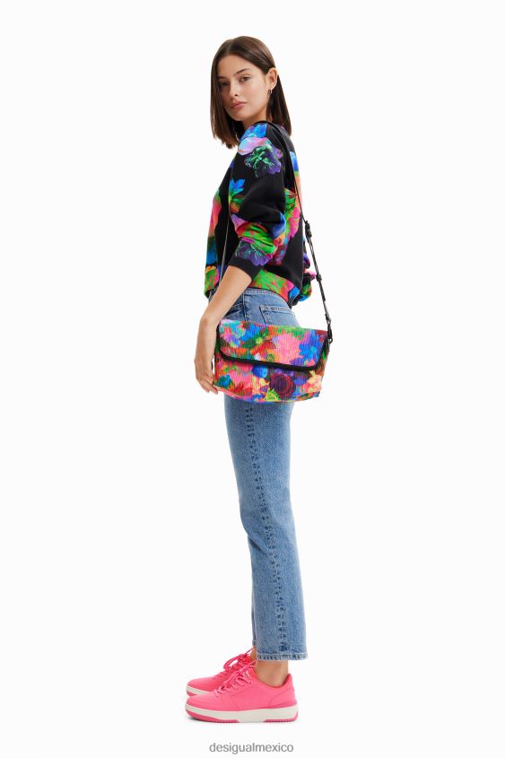 Desigual mujer bolso crossbody mediano con flores VZ26R0543 accesorio