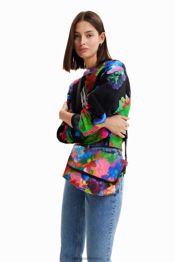 Desigual mujer bolso crossbody mediano con flores VZ26R0543 accesorio