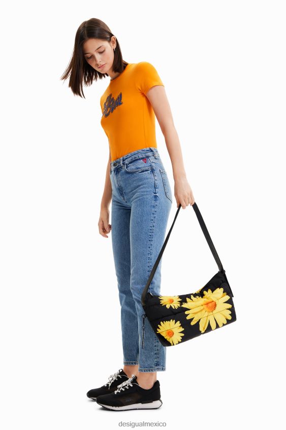 Desigual mujer metro. bolso bandolera grande con estampado floral de christian lacroix VZ26R0313 accesorio