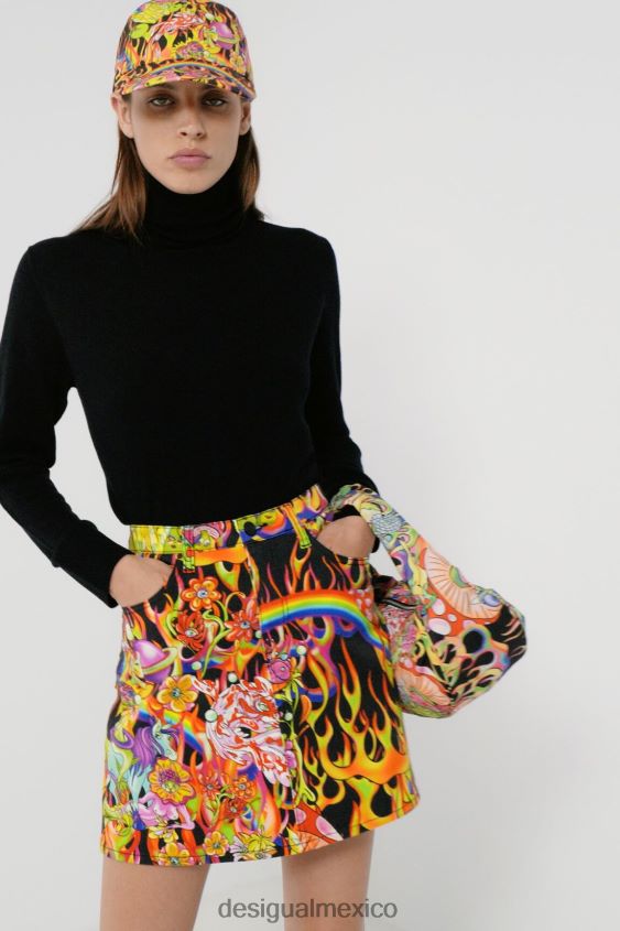 Desigual mujer bolso bandolera con llamas VZ26R01369 accesorio