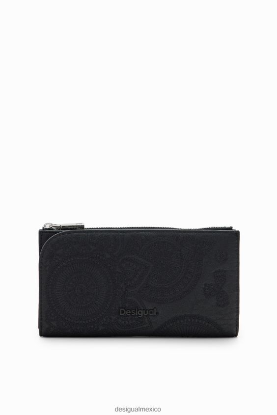 Desigual mujer cartera grande bordada VZ26R01280 accesorio