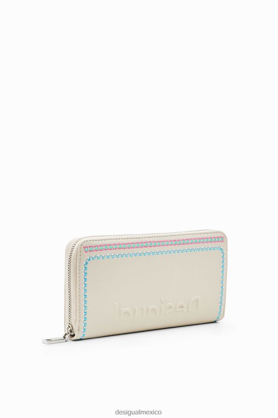 Desigual mujer cartera grande bordada VZ26R01363 accesorio