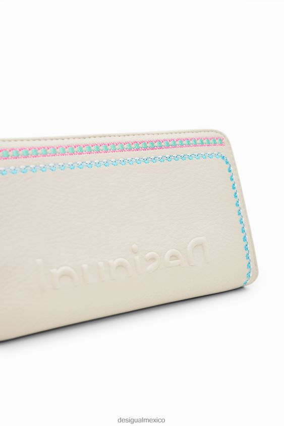 Desigual mujer cartera grande bordada VZ26R01363 accesorio