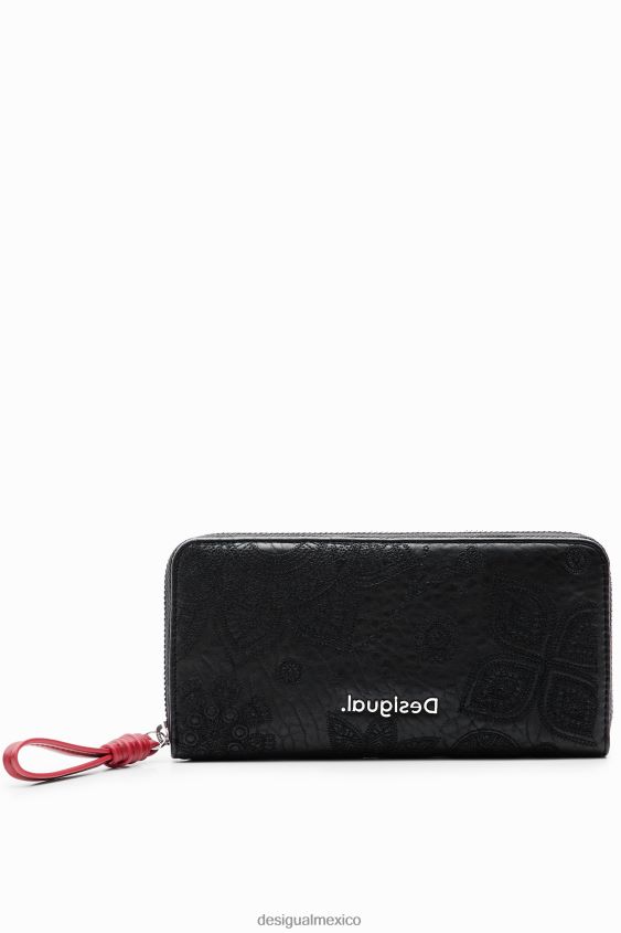 Desigual mujer cartera grande con bordado floral VZ26R01237 accesorio