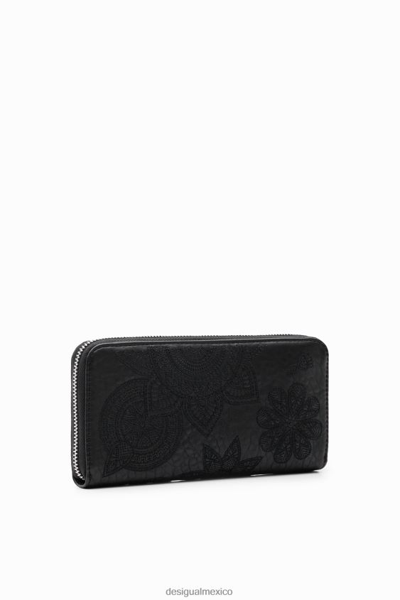 Desigual mujer cartera grande con bordado floral VZ26R01237 accesorio