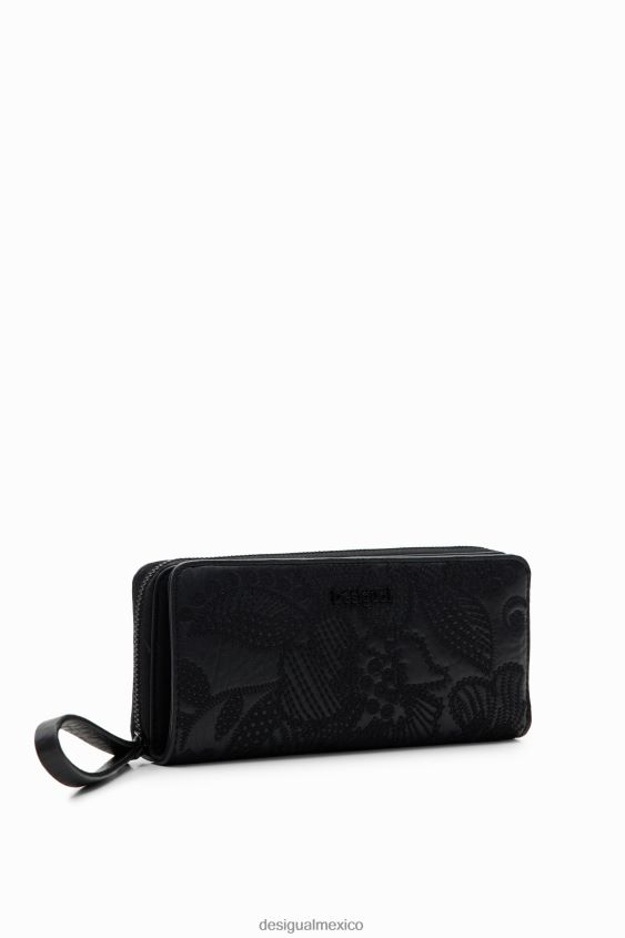 Desigual mujer cartera grande con bordado floral VZ26R01262 accesorio