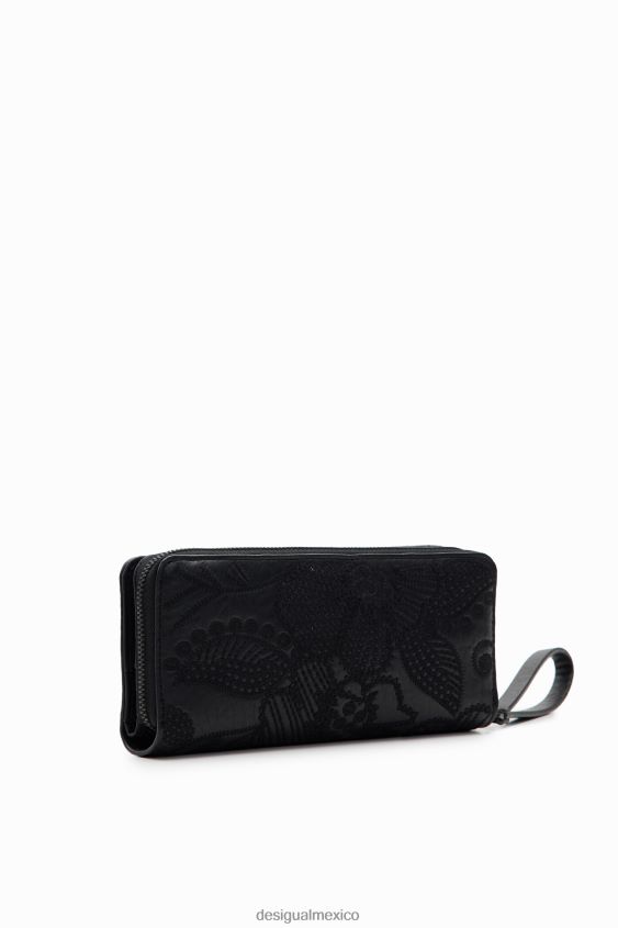 Desigual mujer cartera grande con bordado floral VZ26R01262 accesorio