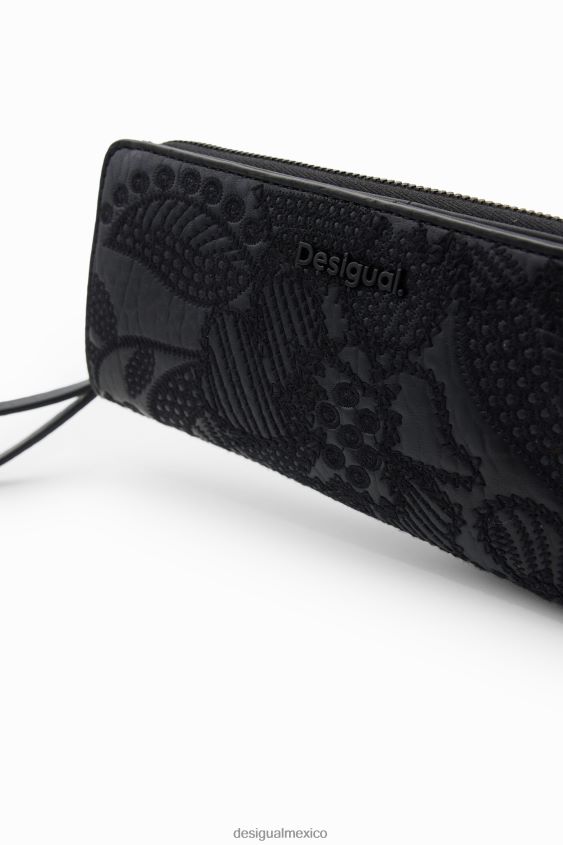 Desigual mujer cartera grande con bordado floral VZ26R01262 accesorio