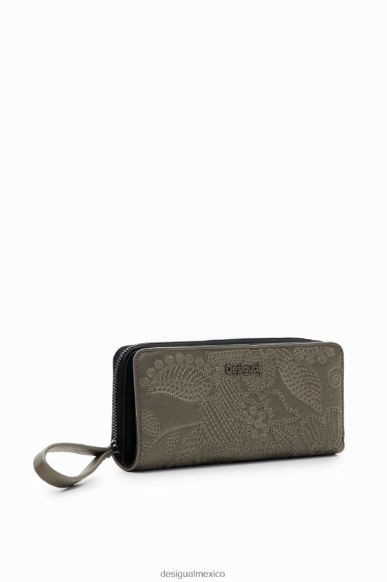 Desigual mujer cartera grande con bordado floral VZ26R01279 accesorio