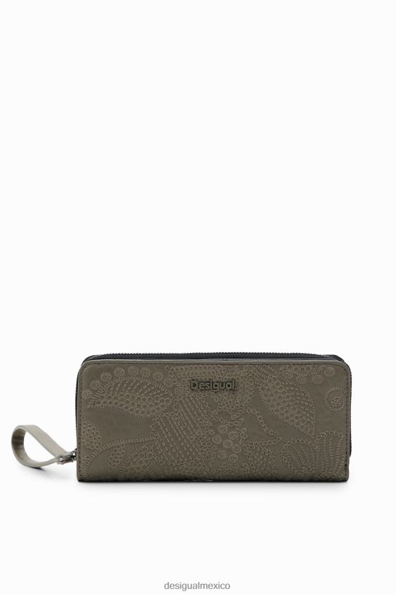 Desigual mujer cartera grande con bordado floral VZ26R01279 accesorio
