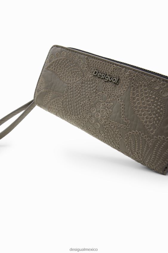 Desigual mujer cartera grande con bordado floral VZ26R01279 accesorio