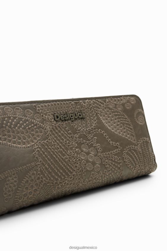 Desigual mujer cartera grande con bordado floral VZ26R01279 accesorio