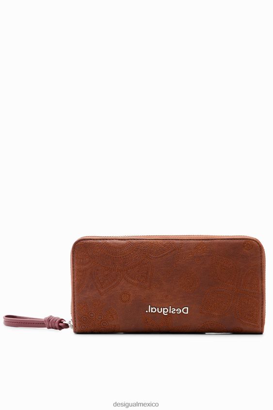 Desigual mujer cartera grande con bordado floral VZ26R01294 accesorio