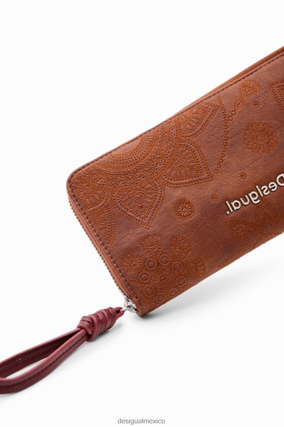 Desigual mujer cartera grande con bordado floral VZ26R01294 accesorio