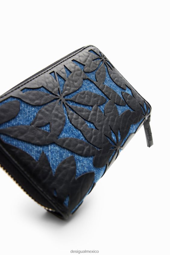 Desigual mujer cartera pequeña con flores troqueladas VZ26R01224 accesorio