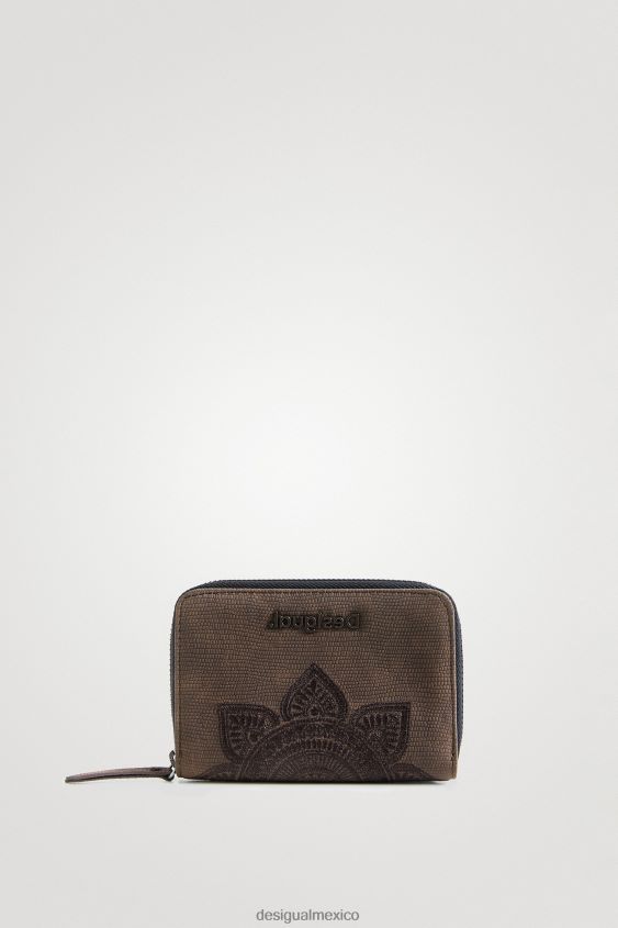 Desigual mujer monedero con efecto de piel de reptil VZ26R01380 accesorio