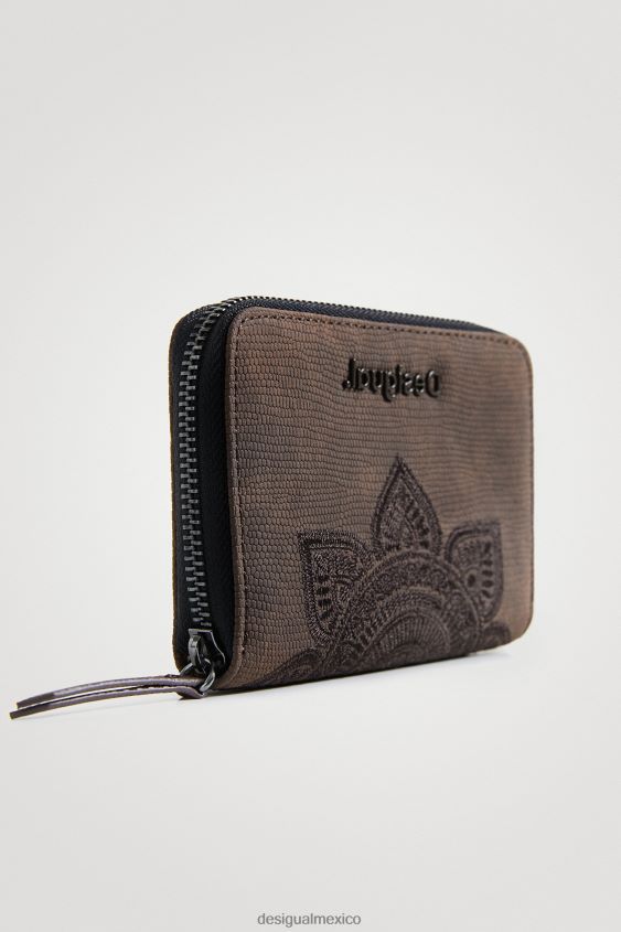 Desigual mujer monedero con efecto de piel de reptil VZ26R01380 accesorio