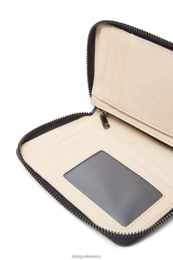 Desigual mujer monedero con efecto de piel de reptil VZ26R01404 accesorio