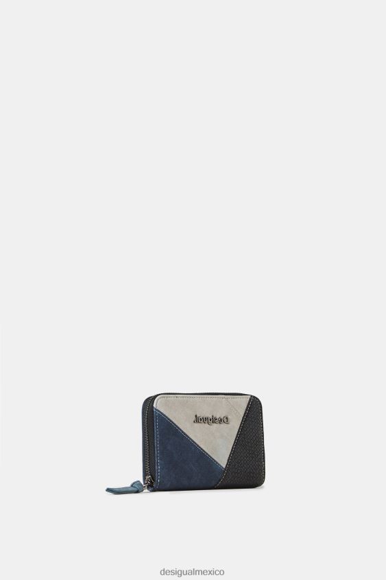 Desigual mujer monedero con parche de efecto cuero VZ26R01383 accesorio