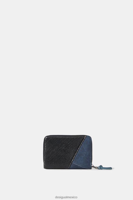 Desigual mujer monedero con parche de efecto cuero VZ26R01383 accesorio