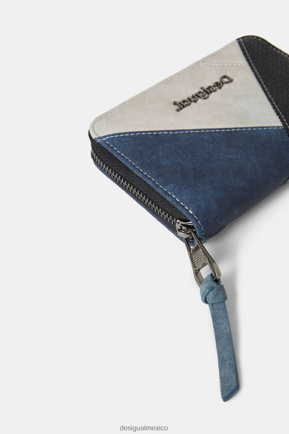 Desigual mujer monedero con parche de efecto cuero VZ26R01383 accesorio