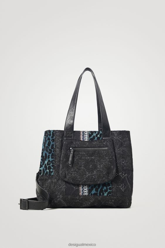 Desigual mujer bolsa de compras reptil VZ26R01384 accesorio