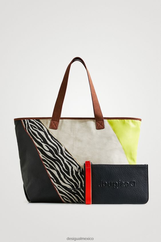 Desigual mujer bolso shopper xl patchwork VZ26R01398 accesorio