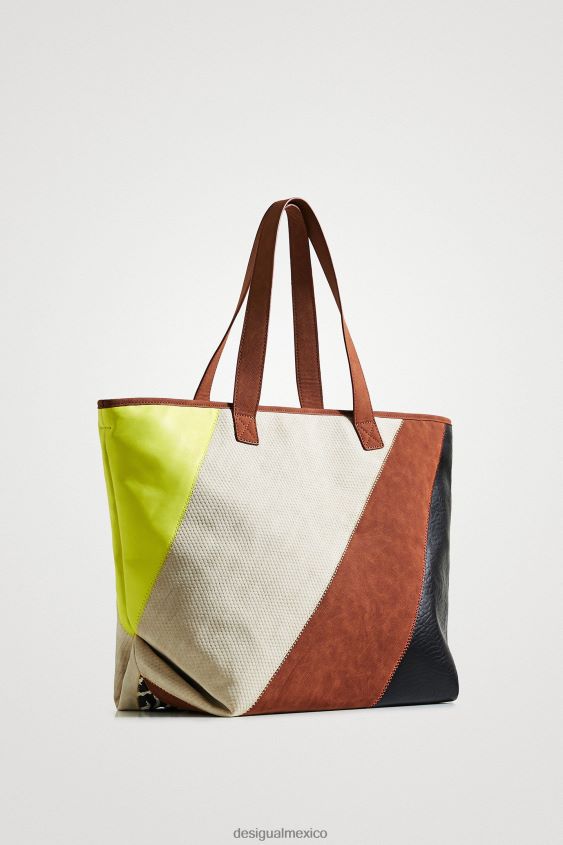 Desigual mujer bolso shopper xl patchwork VZ26R01398 accesorio