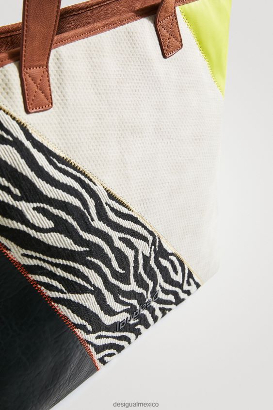 Desigual mujer bolso shopper xl patchwork VZ26R01398 accesorio