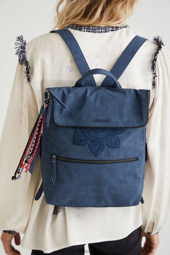 Desigual mujer mochila cuadrada con solapa extensible VZ26R01371 accesorio