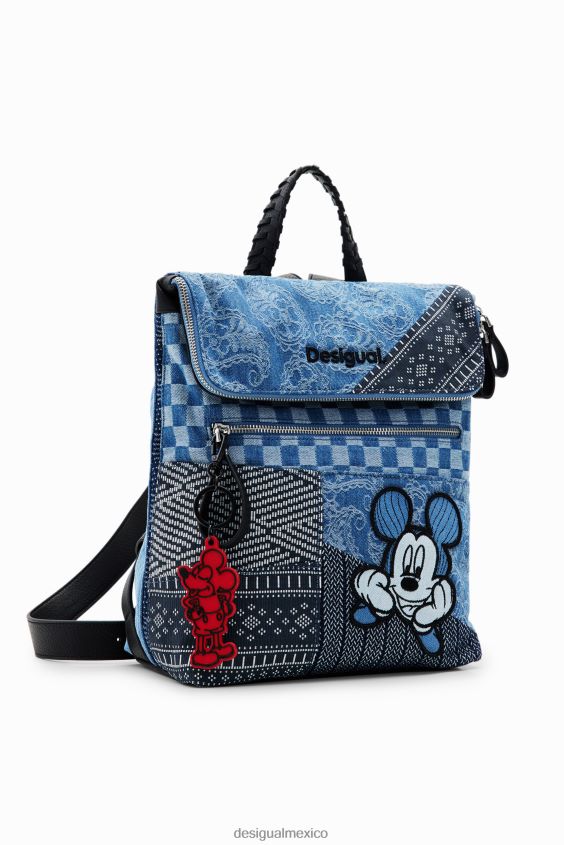 Desigual mujer mochila de mezclilla mediana de mickey mouse VZ26R01284 accesorio