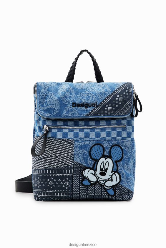 Desigual mujer mochila de mezclilla mediana de mickey mouse VZ26R01284 accesorio
