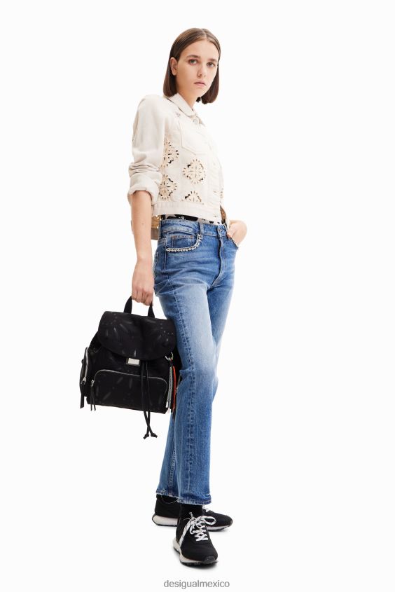 Desigual mujer mochila mediana con bordado suizo VZ26R01316 accesorio