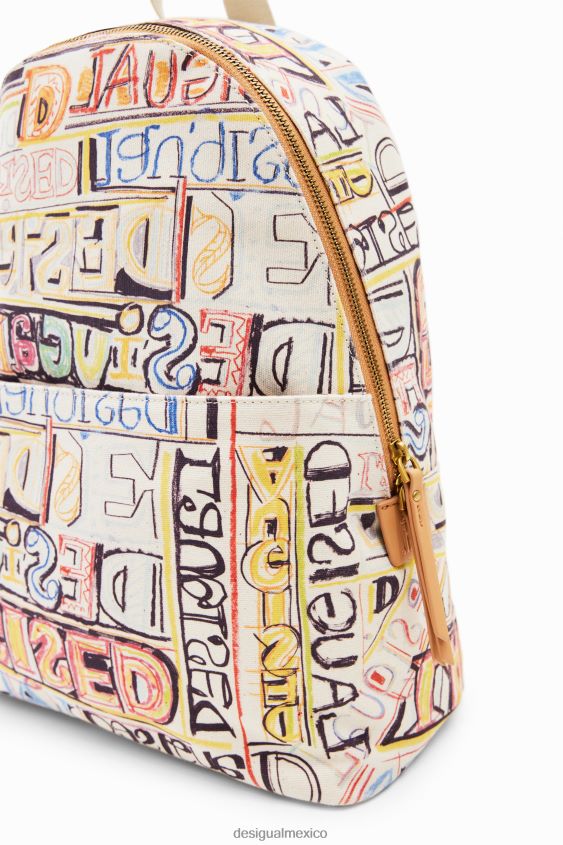 Desigual mujer mochila mediana con logo artístico VZ26R0572 accesorio