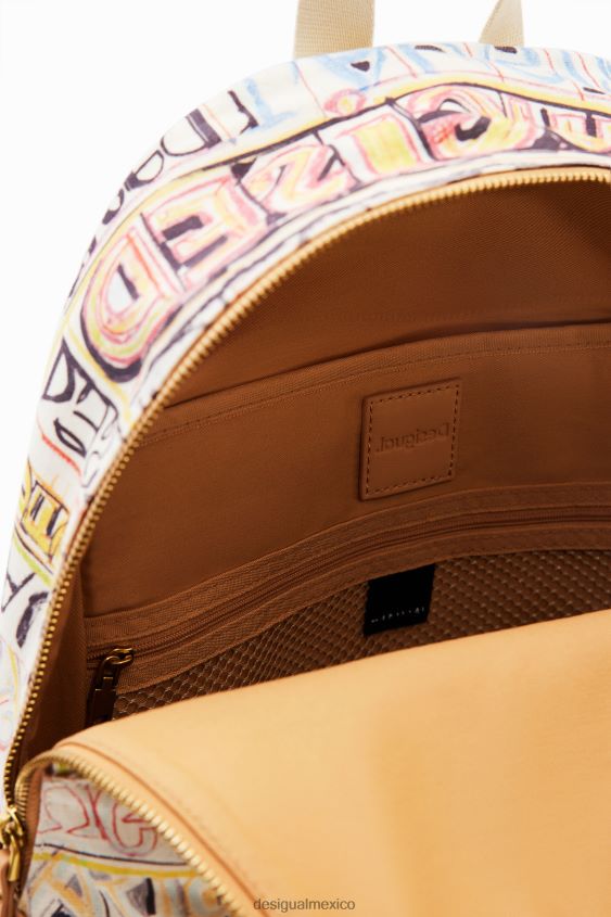 Desigual mujer mochila mediana con logo artístico VZ26R0572 accesorio