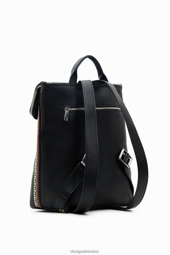 Desigual mujer mochila mediana con solapa bordada VZ26R01183 accesorio