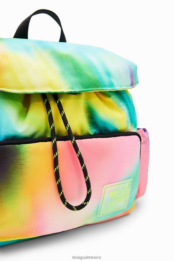 Desigual mujer mochila mediana de nailon con efecto tie-dye VZ26R0721 accesorio