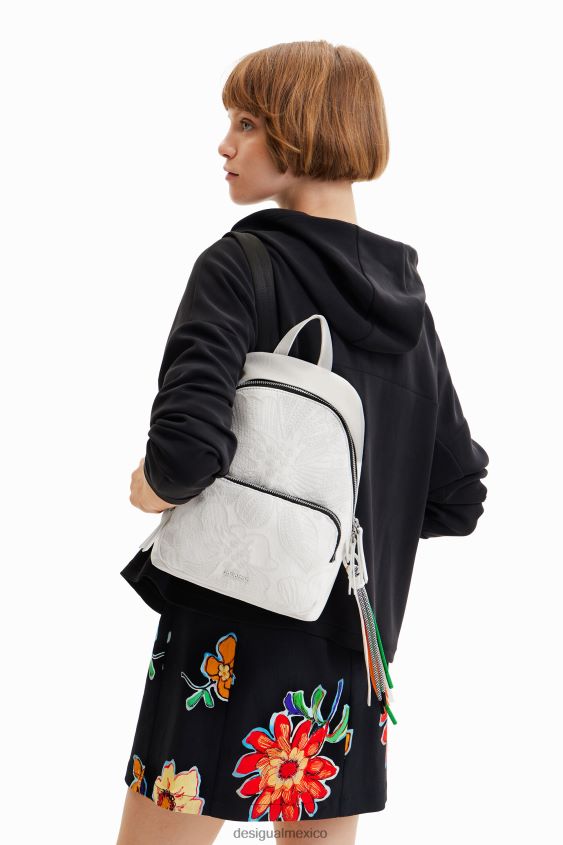 Desigual mujer mochila pequeña bordada VZ26R01207 accesorio