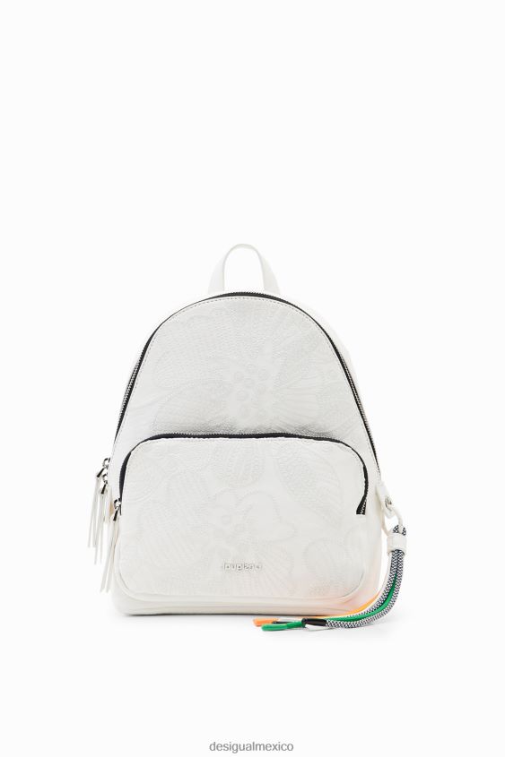 Desigual mujer mochila pequeña bordada VZ26R01207 accesorio