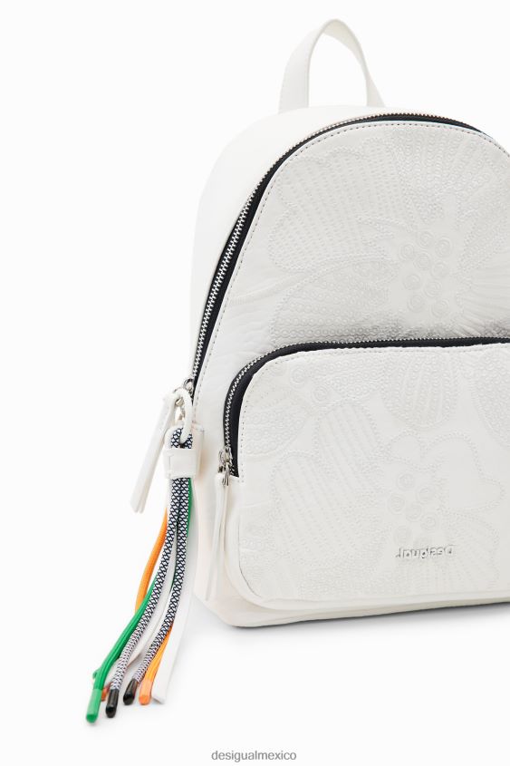 Desigual mujer mochila pequeña bordada VZ26R01207 accesorio
