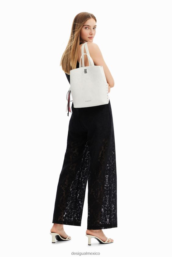 Desigual mujer mochila pequeña bordada VZ26R01400 accesorio