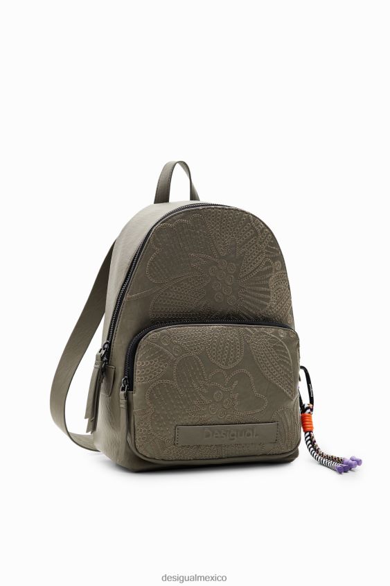 Desigual mujer mochila pequeña con bordado floral VZ26R01220 accesorio