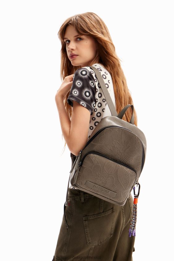 Desigual mujer mochila pequeña con bordado floral VZ26R01220 accesorio