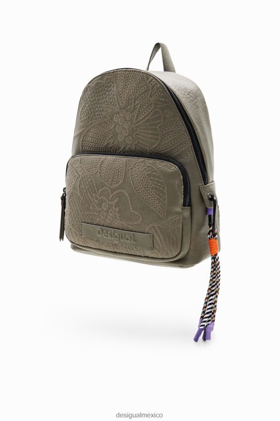 Desigual mujer mochila pequeña con bordado floral VZ26R01220 accesorio