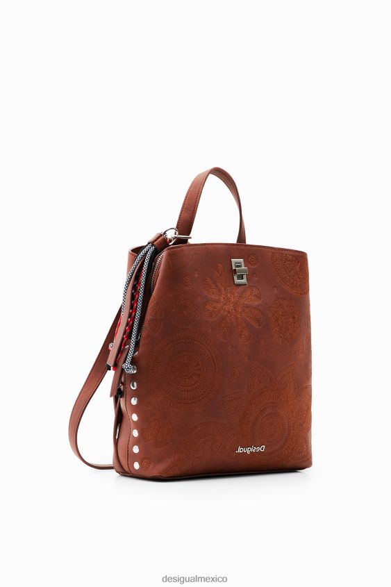 Desigual mujer mochila pequeña con efecto de piel VZ26R01303 accesorio