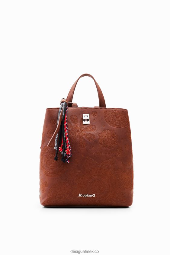 Desigual mujer mochila pequeña con efecto de piel VZ26R01303 accesorio