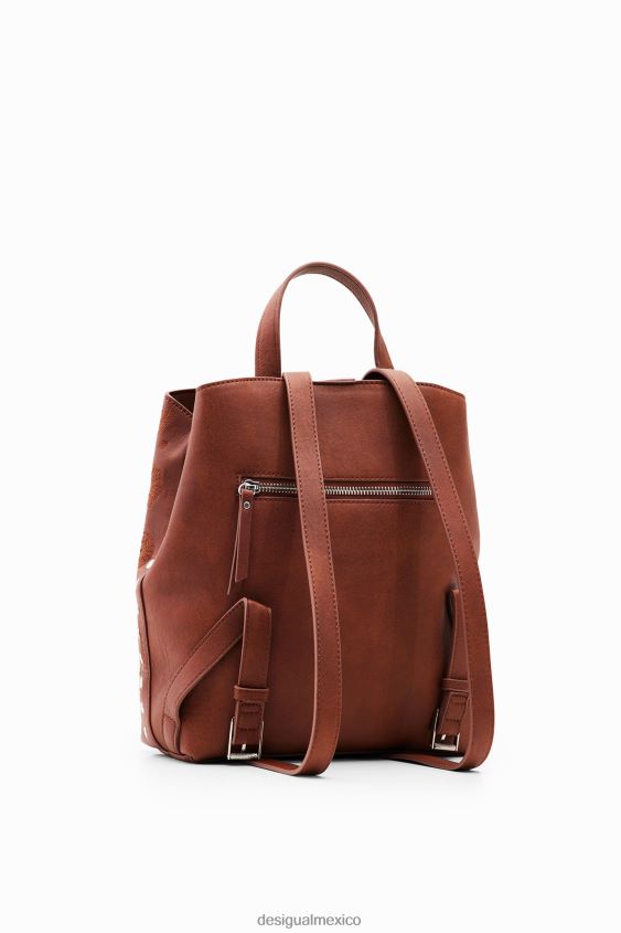 Desigual mujer mochila pequeña con efecto de piel VZ26R01303 accesorio