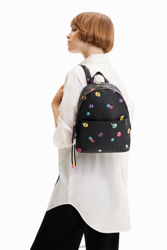 Desigual mujer mochila pequeña con flores VZ26R01355 accesorio