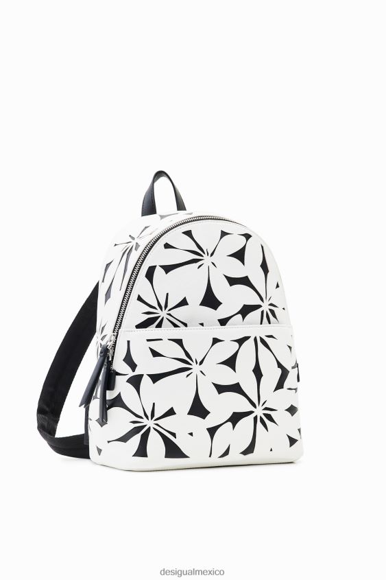 Desigual mujer mochila pequeña con flores troqueladas VZ26R01192 accesorio