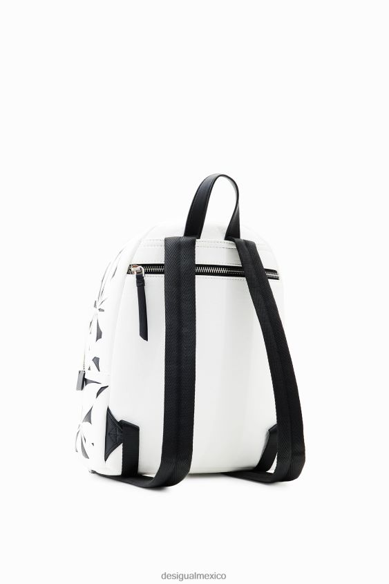 Desigual mujer mochila pequeña con flores troqueladas VZ26R01192 accesorio